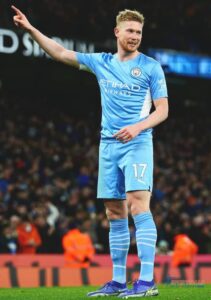 Kevin De Bruyne in Manchester City Jersey