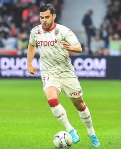 Kevin Volland in AS Monaco white Jersey