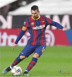 Messi in FC Barcelona Jersey