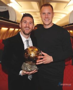 Marc-André ter Stegen and Messi