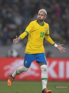 Neymar in Brazilian Jersey