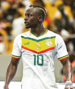 Sadio Mané in Senegal national Team White Jersey