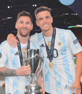 Giovani Lo Celso and Messi