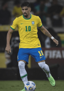 Lucas Paquetá in Brazilian Jersey No 10