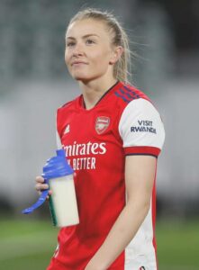 Leah Williamson with Bottle in hand