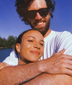 Mallory Pugh with her Husband