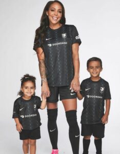 Sydney Leroux with her Son and Daughter