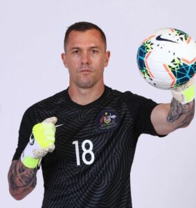Danny Vukovic with a ball