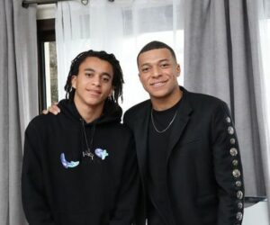 Ethan Mbappe with his brother Kylian