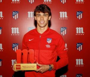 João Félix With A Trophy