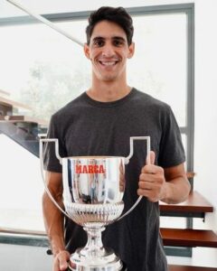 Yassine Bounou With A Trophy